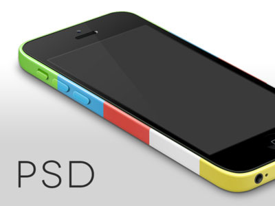 iPhone5C(1)psd模版下载
