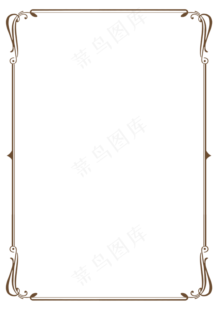 海报碎花边框古典边框PNG透明元素
