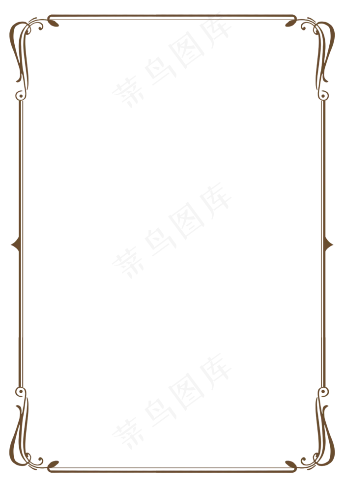 海报碎花边框古典边框PNG透明元素(2480X3508)