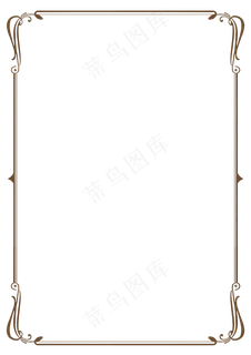 海报碎花边框古典边框PNG透明元素