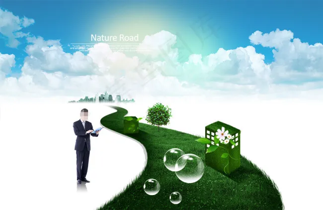 高清PSD分层素材生机盎然(4000X2600(DPI:300))psd模版下载