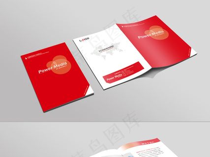 红色大气广告媒体策划公司形象画册