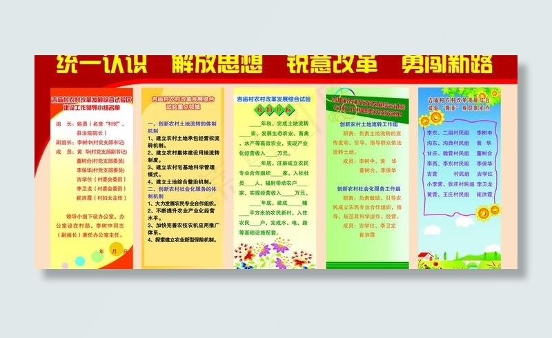 农村改革发展展板图片(6804X3402(DPI:72))psd模版下载