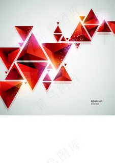 矢量立体三角背景素材免费下载