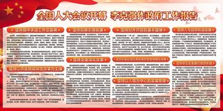 大气十三届全国两会党建展板