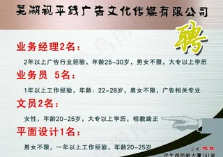 招聘广告牌图片