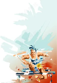 体育素材跨栏图片