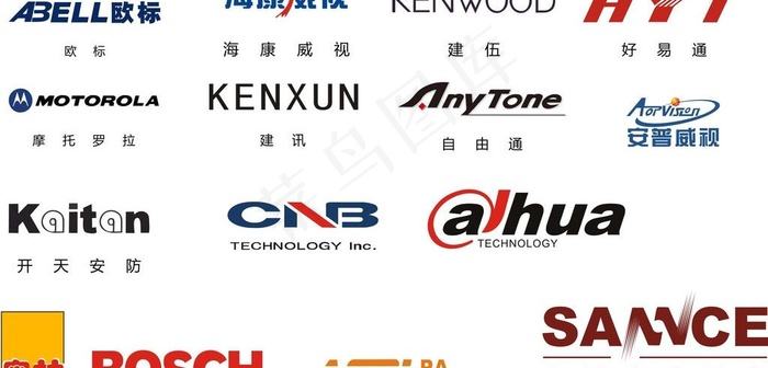 大华 海康等logo图片cdr矢量模版下载