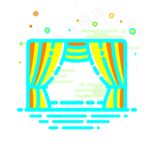 mbe风格窗帘图标mbe风格窗帘图标