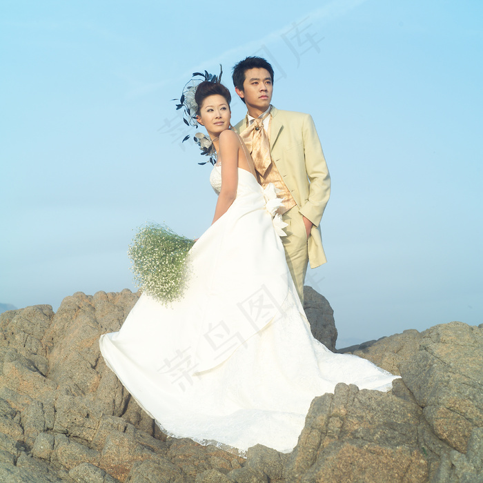 婚纱样片 海边之恋图片