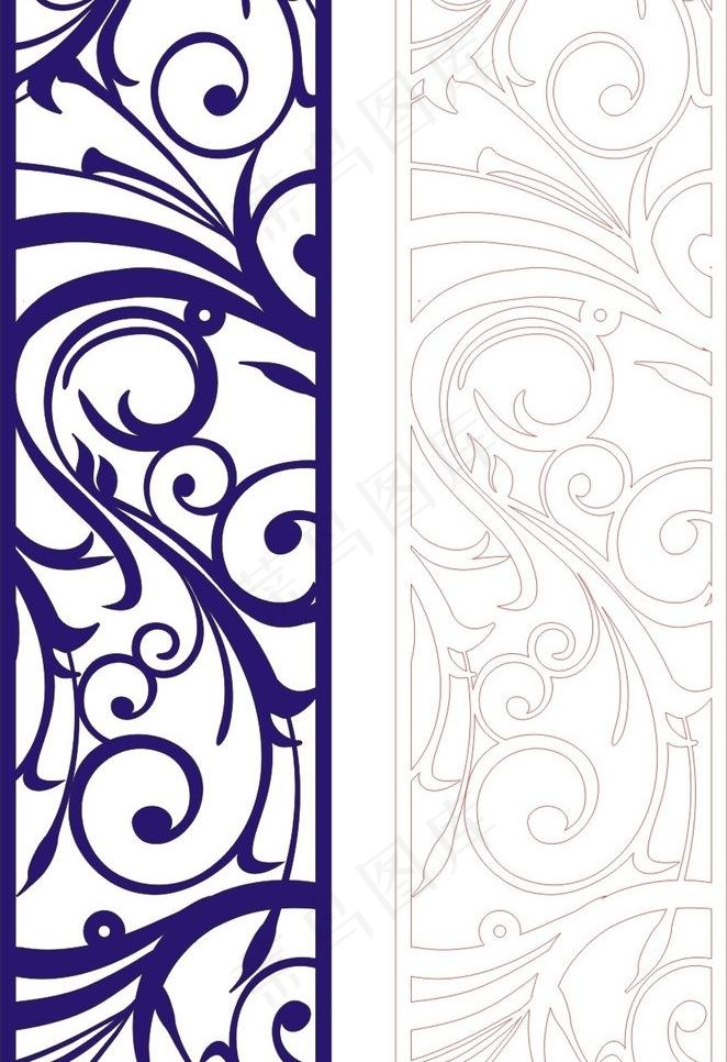 雕花 隔断 矢量 花格 背景墙 欧...