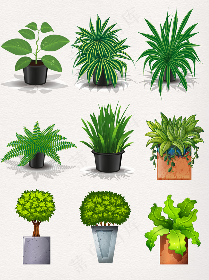 卡通绿植盆栽