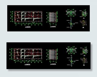 售楼部钢构结构平面图
