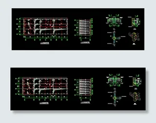 售楼部钢构结构平面图