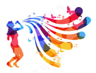 歌手唱歌人物音乐乐器表演免扣素材
