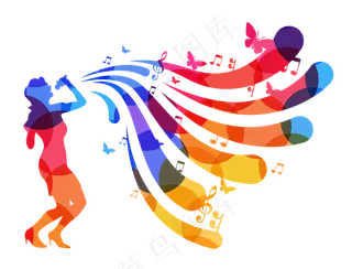 歌手唱歌人物音乐乐器表演免扣素材