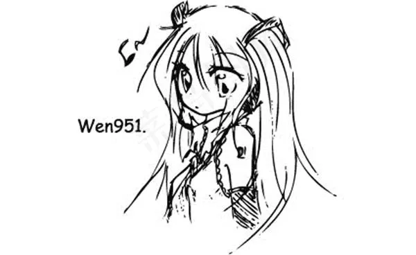 美女头像矢量素材