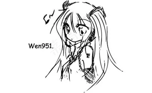 美女头像矢量素材