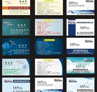 高档企业名片设计矢量素材