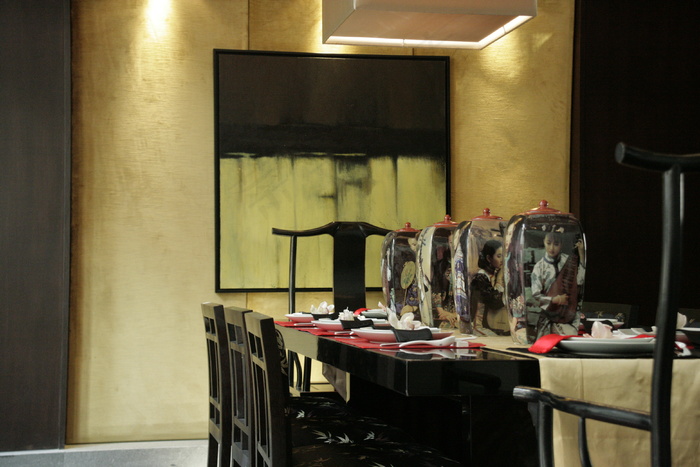 艺术品 古典 琵琶 美女 倒影 桌...