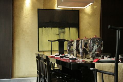 艺术品 古典 琵琶 美女 倒影 桌...