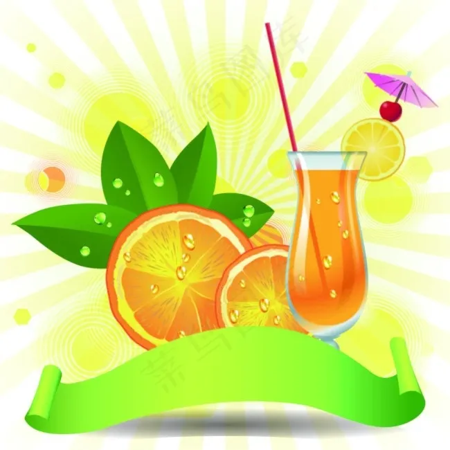 饮料ai矢量模版下载