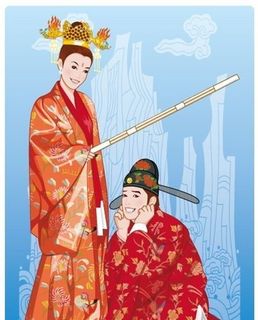 传统婚礼 矢量人物 矢量素材 AI...