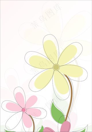 复古花节日背景