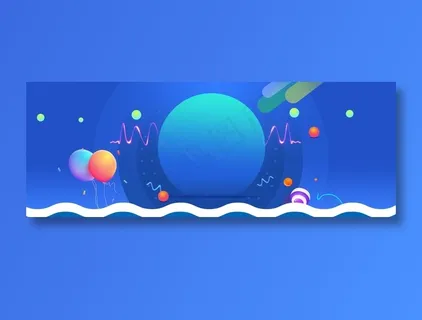 年终大促几何渐变蓝色背景 年终大促几何渐变蓝色背景