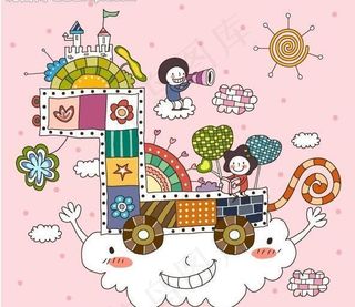 矢量儿童插画图片