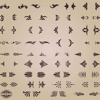 精美花纹底纹05矢量图