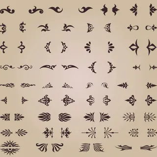 精美花纹底纹05矢量图