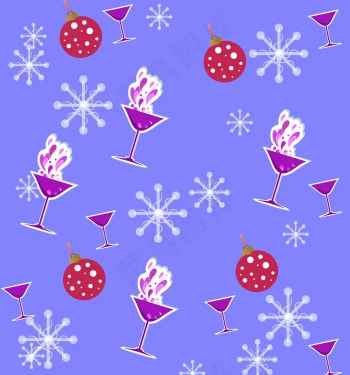 白色圣诞 雪花图片cdr矢量模版下载