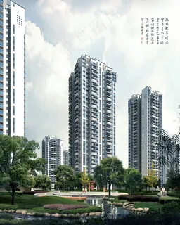 办公楼渲染效果图 办公楼渲染效果图