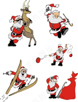 喜迎圣诞节的圣诞老人