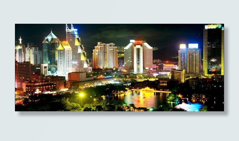 深圳金融区之夜图片