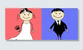 情侣结婚牵手图片