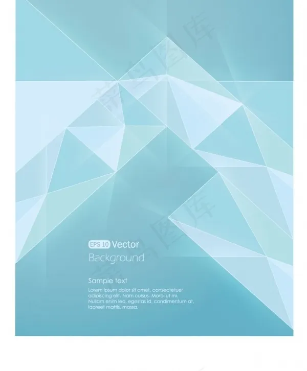 蓝色抽象背景素材ai矢量模版下载