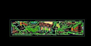 综合性城市公园景观规划总平面图