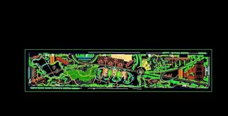 综合性城市公园景观规划总平面图