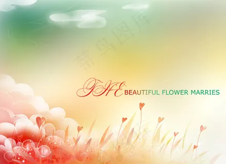 影楼唯美梦幻相片处理背景底纹图片