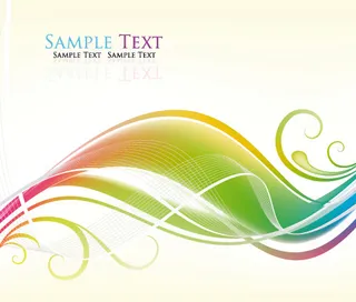 梦幻色彩背景矢量图下载