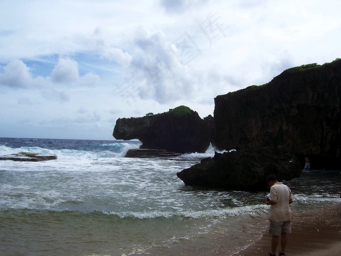 塞班岛 鳄鱼海滩图片