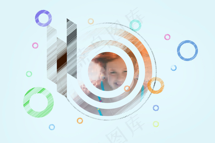 小清新抽象banner(3437X5031(DPI:300))psd模版下载