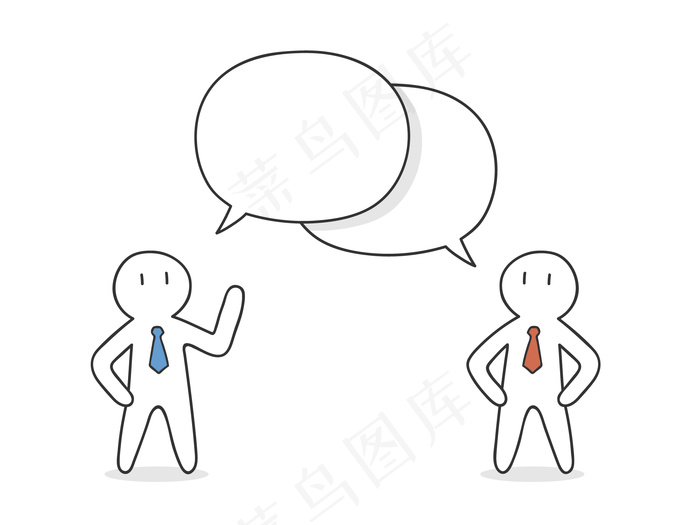 卡通商业精英矢量图片