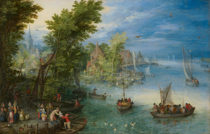高清古典风景油画