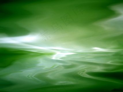 绿色水纹