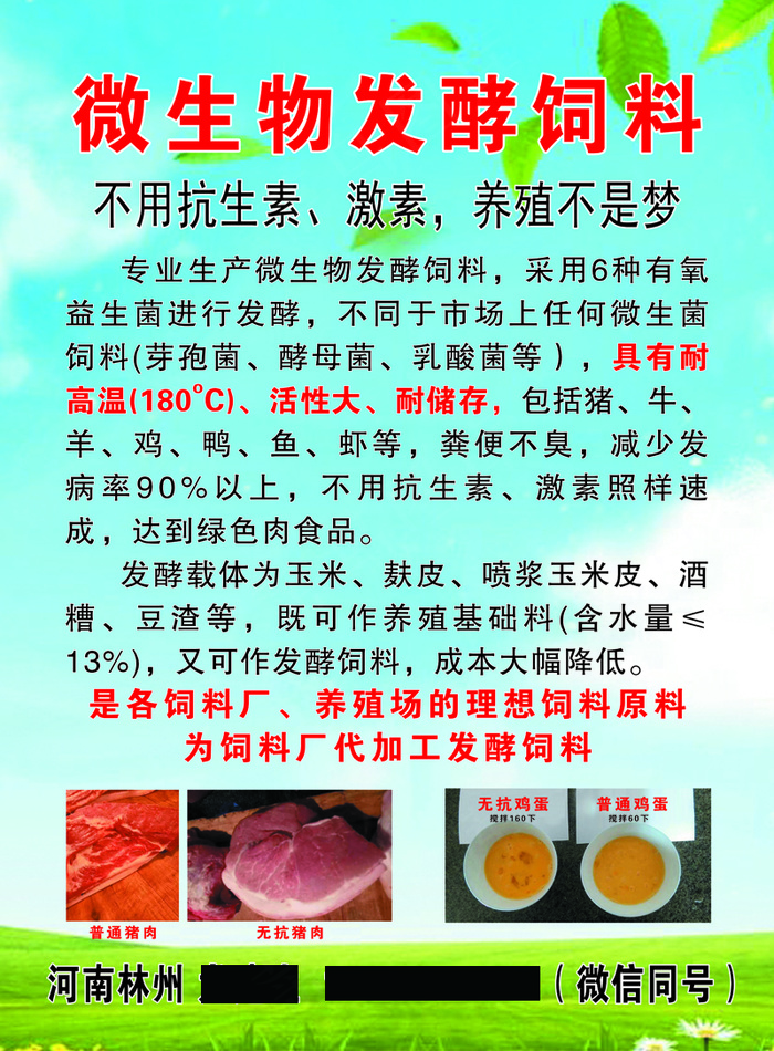 微生物发酵饲料psd模版下载