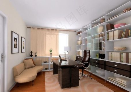 书房装修设计效果图