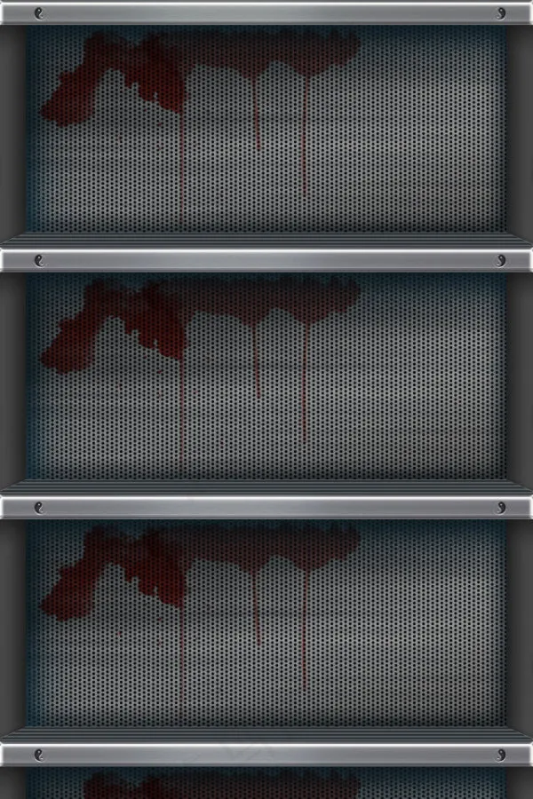 金属恐怖书架psd分层素材